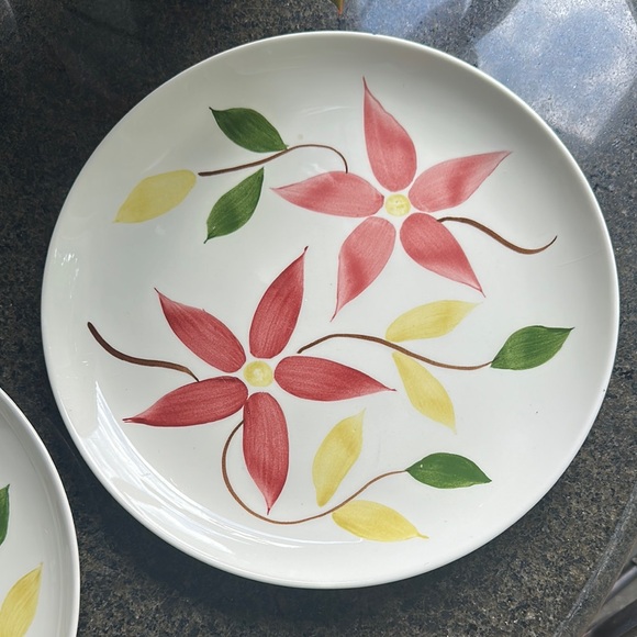 Vintage Del Coronado Floral Patterned Dinner Plates - Set of 3